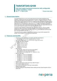 74AVC8T245PW-Q100J Datasheet Cover