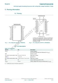 74AVC8T245PW-Q100J Datasheet Page 3