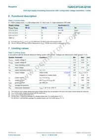 74AVC8T245PW-Q100J Datasheet Page 4