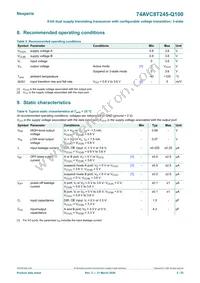 74AVC8T245PW-Q100J Datasheet Page 5