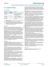 74AVC8T245PW-Q100J Datasheet Page 22