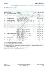 74AVCH20T245DGG Datasheet Page 7