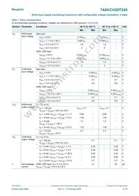 74AVCH20T245DGG Datasheet Page 8