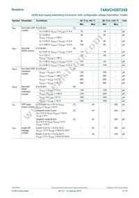 74AVCH20T245DGG Datasheet Page 9