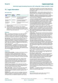 74AVCH20T245DGG Datasheet Page 22