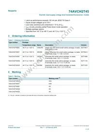 74AVCH2T45GD Datasheet Page 2