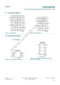 74AVCH2T45GD Datasheet Page 3