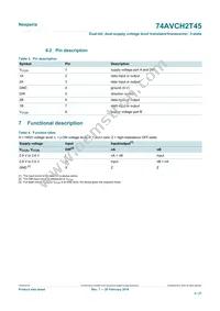 74AVCH2T45GD Datasheet Page 4