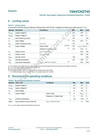 74AVCH2T45GD Datasheet Page 5