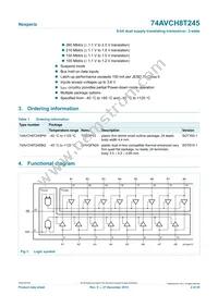 74AVCH8T245PW Datasheet Page 2