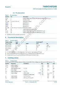 74AVCH8T245PW Datasheet Page 4