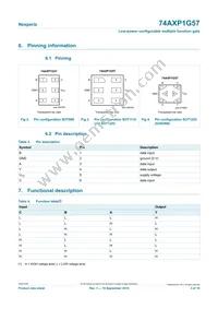 74AXP1G57GNH Datasheet Page 3