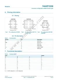 74AXP1G58GNH Datasheet Page 3