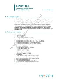 74AXP1T32GWH Datasheet Cover