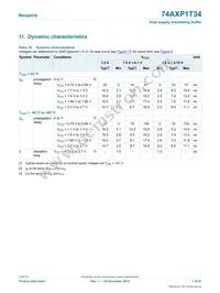 74AXP1T34GNH Datasheet Page 7