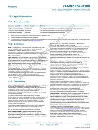 74AXP1T57DC-Q100H Datasheet Page 16