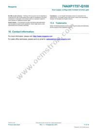 74AXP1T57DC-Q100H Datasheet Page 17