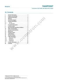 74AXP2G07GXZ Datasheet Page 17