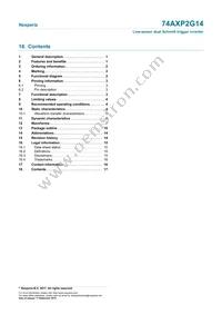 74AXP2G14GXZ Datasheet Page 17