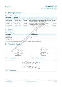 74AXP2G17GNH Datasheet Page 2