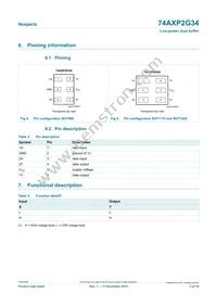 74AXP2G34GNH Datasheet Page 3