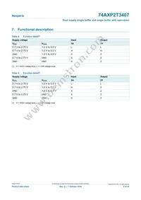 74AXP2T3407GTX Datasheet Page 4