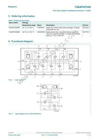 74AXP4T245BQX Datasheet Page 2