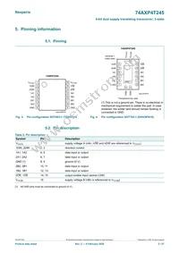 74AXP4T245BQX Datasheet Page 3