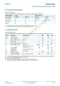 74AXP4T245BQX Datasheet Page 4