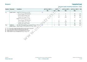 74AXP4T245BQX Datasheet Page 8