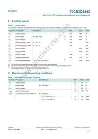 74CB3Q3253PWJ Datasheet Page 5