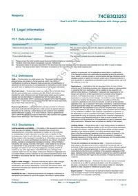 74CB3Q3253PWJ Datasheet Page 15