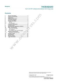 74CB3Q3253PWJ Datasheet Page 17