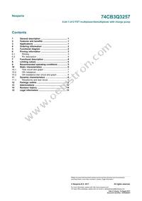 74CB3Q3257BQX Datasheet Page 17