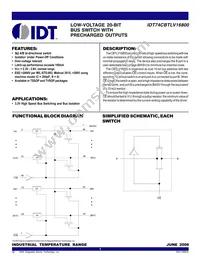 74CBTLV16800PAG Datasheet Cover