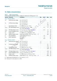 74CBTLV1G125GS Datasheet Page 5