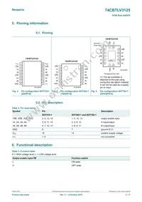 74CBTLV3125PW Datasheet Page 3