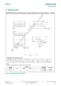 74CBTLV3126BQ Datasheet Page 12