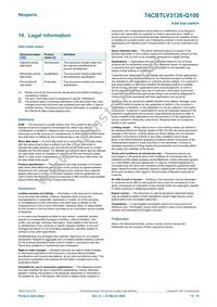 74CBTLV3126BQ-Q10X Datasheet Page 15