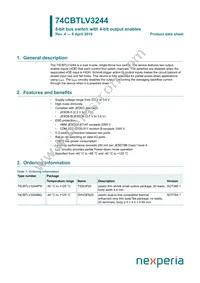 74CBTLV3244BQ Datasheet Cover