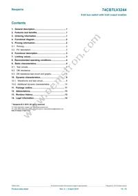 74CBTLV3244BQ Datasheet Page 15