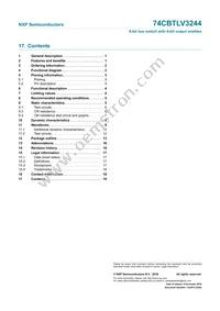 74CBTLV3244DS Datasheet Page 20