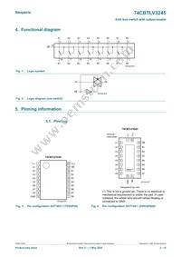 74CBTLV3245PW Datasheet Page 2