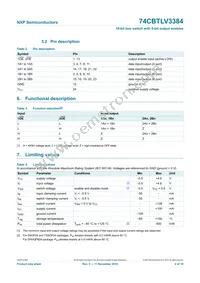 74CBTLV3384DK Datasheet Page 5