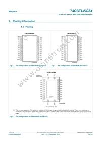 74CBTLV3384PW Datasheet Page 3