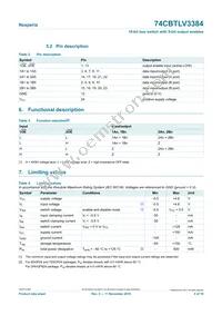 74CBTLV3384PW Datasheet Page 4