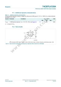 74CBTLV3384PW Datasheet Page 12