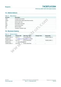 74CBTLV3384PW Datasheet Page 16