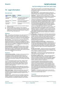 74CBTLVD3245BQ Datasheet Page 13