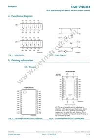 74CBTLVD3384BQ Datasheet Page 2